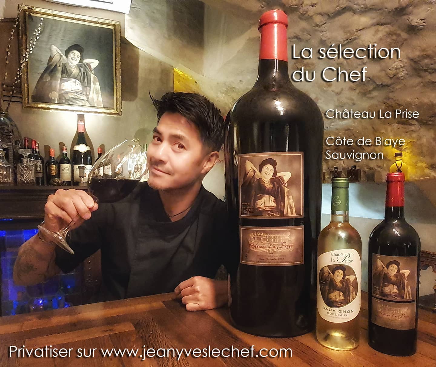 Privatiser des moments savoureux et déguster la sélection de vin du Chef avec Château La Prise