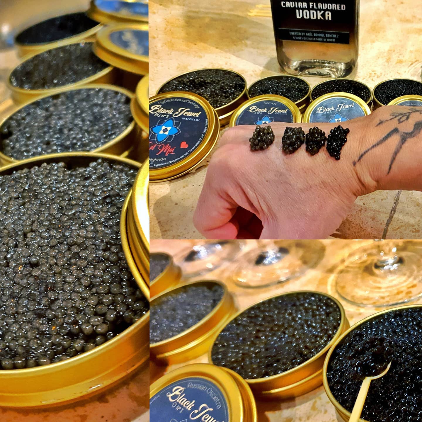 Dégustation de caviar avec @caviar_black_jewel